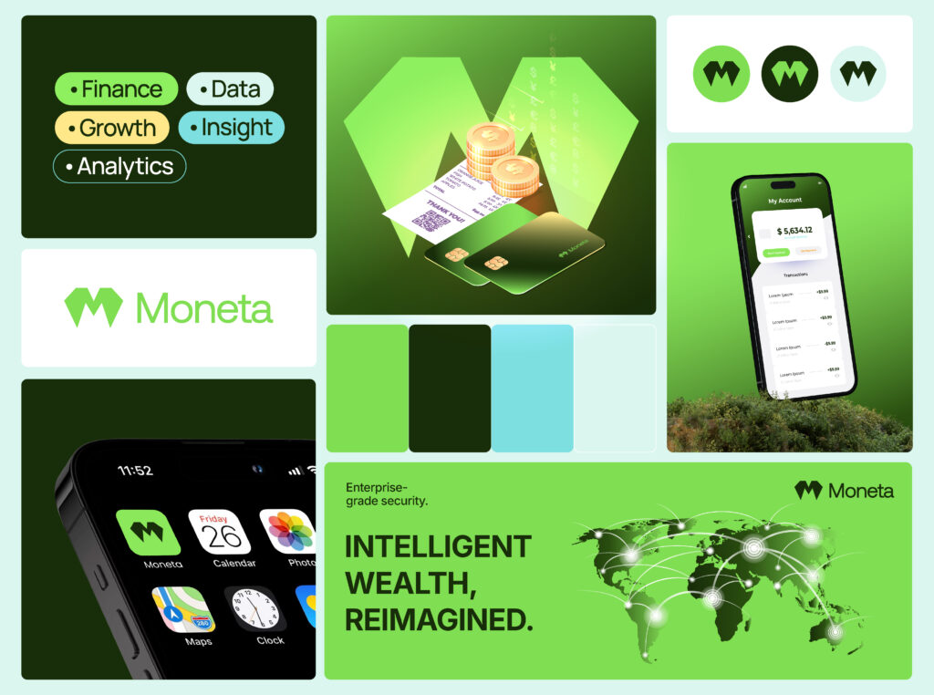 Moneta - FinTech & Wealth Management Brand Identity